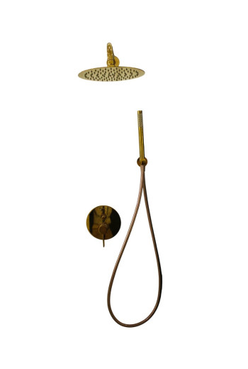 Kit encastré complet Doré Brillant BRO013-2GL