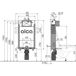 Set Bâti-support AM115/1000 et sa plaque M371